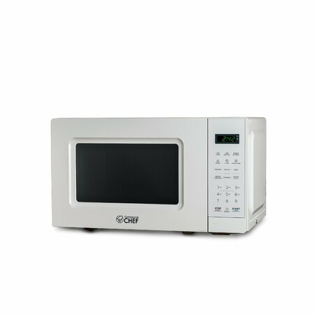 COMMERCIAL CHEF 0.7 cu ft.  Countertop Microwave Oven Oven, White CHM7MW